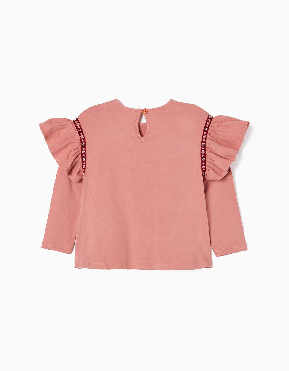 Blusa en algodón bolero al hombro