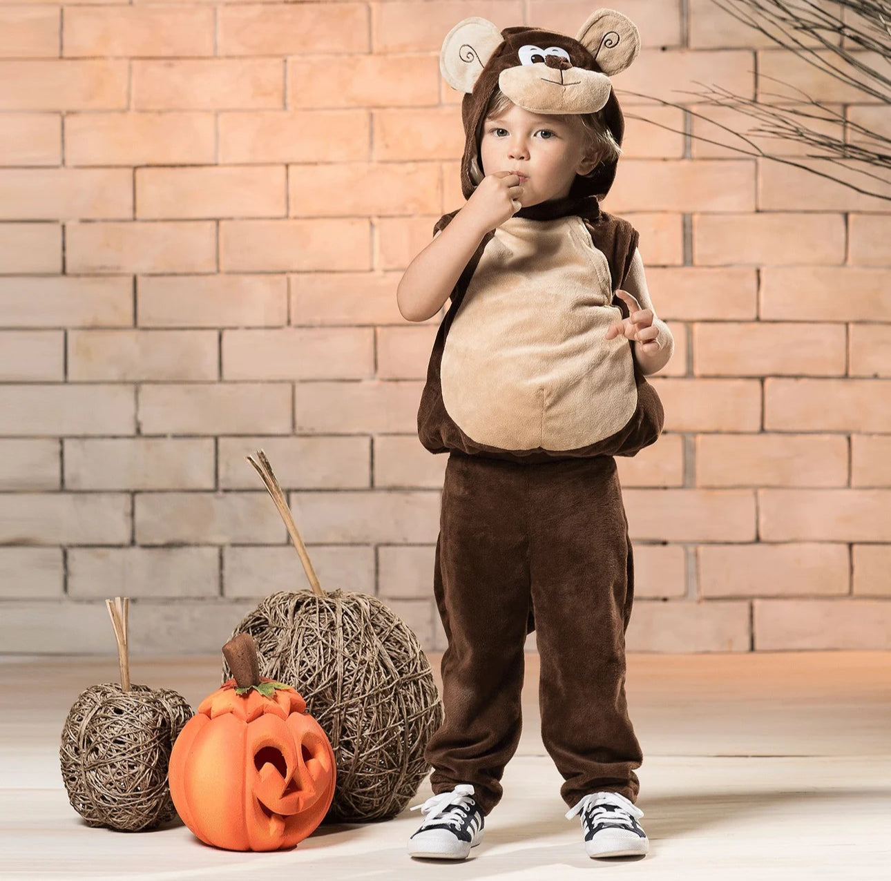 Disfraz de mico para bebé