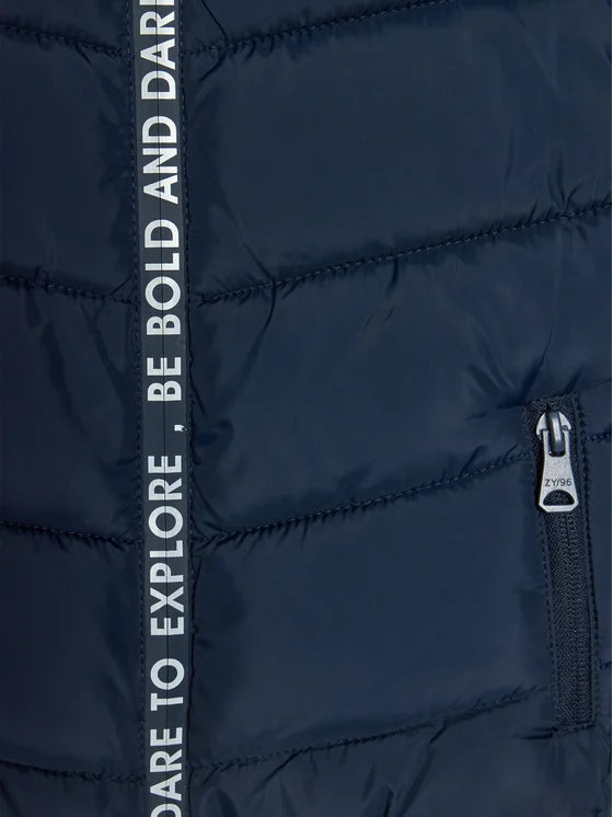Chaqueta acolchada marino niño