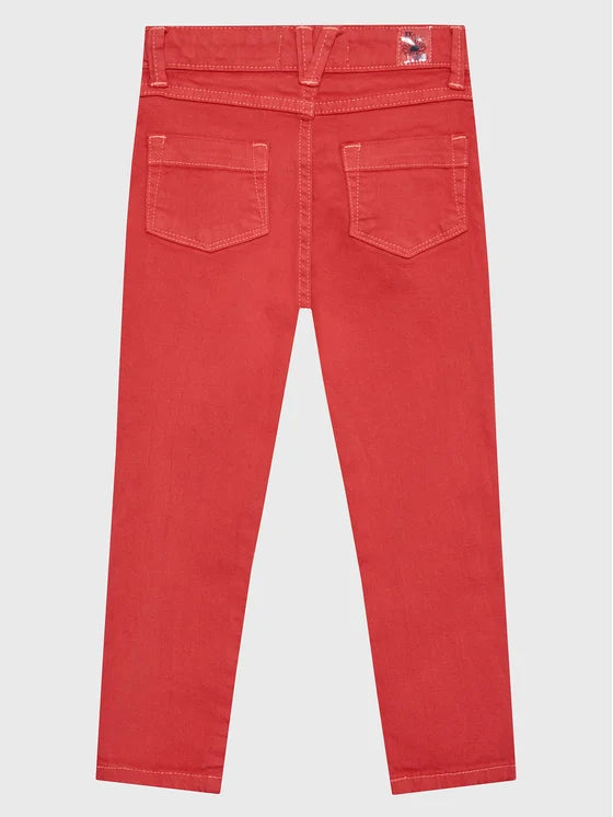 Jean de color fresa