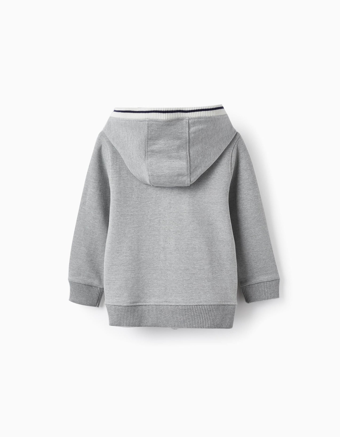 Buso algodón con capota y cremallera niño