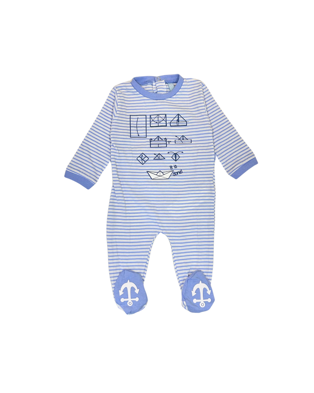 Pijama marinera algodón bebé