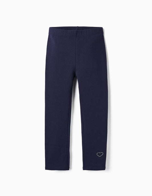 Leggings algodón con detalle corazón