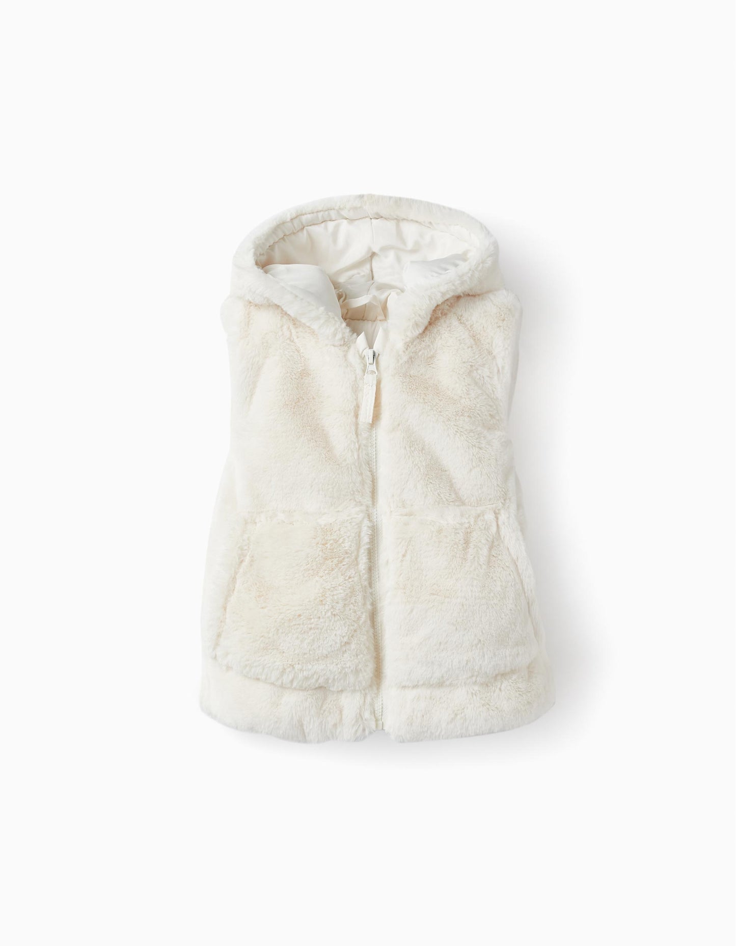 Chaleco peludo con orejas