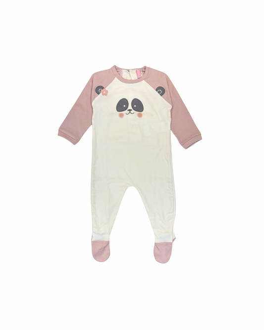 Pijama algodón panda bebé