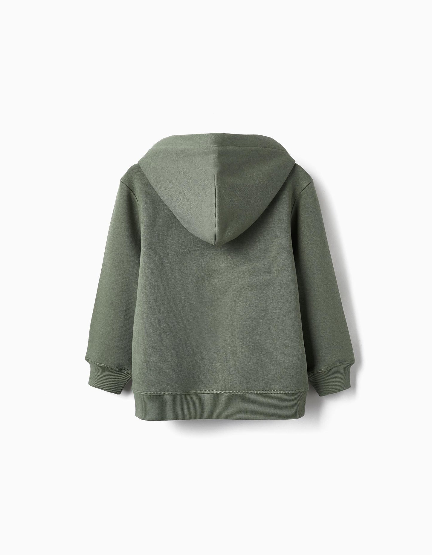 Buso algodón con capota y cremallera niño