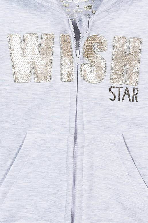 Buso con capota y bordado lentejuelas