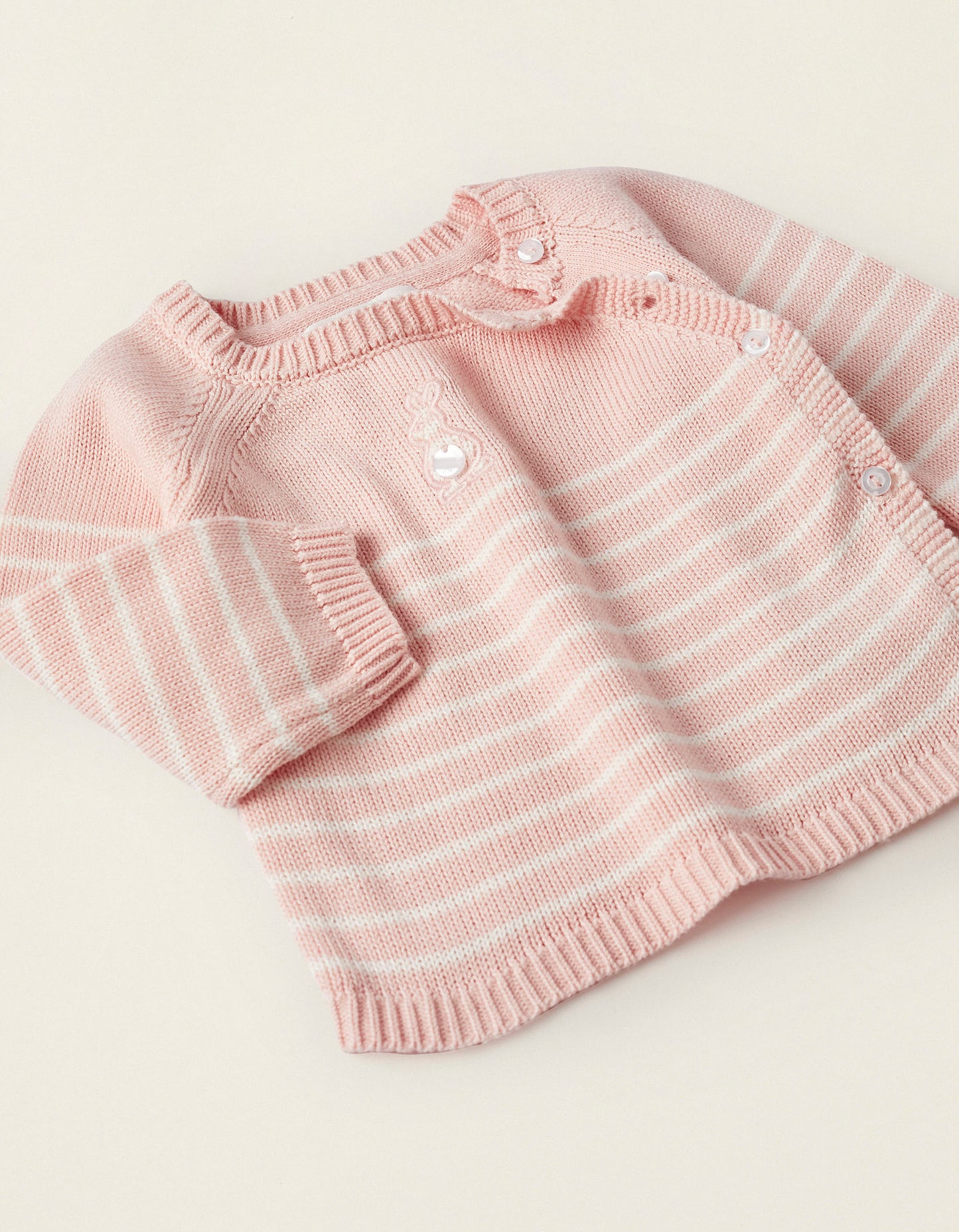 Conjunto hilo primera muda bebé niña