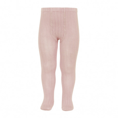Medias pantalón cóndor canalé Rosa Empolvado