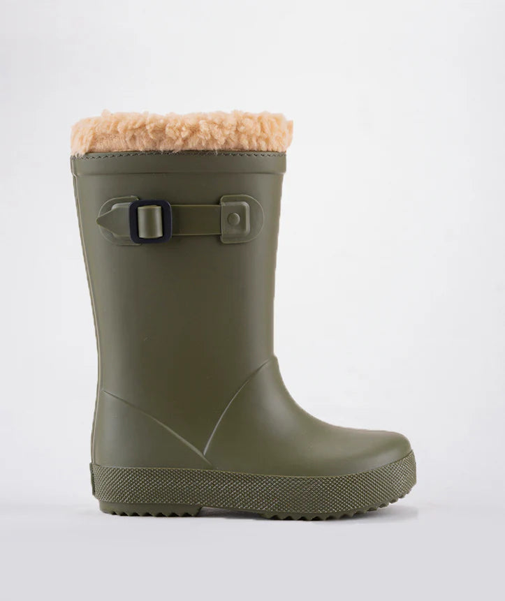 Bota de agua Splash Euri borreguito kaki W10260-042