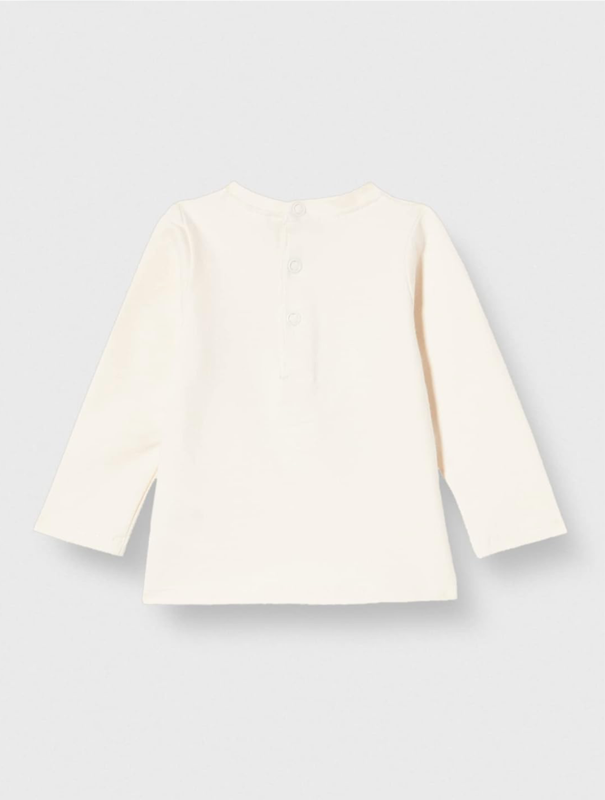 Blusa el algodón manga larga beige