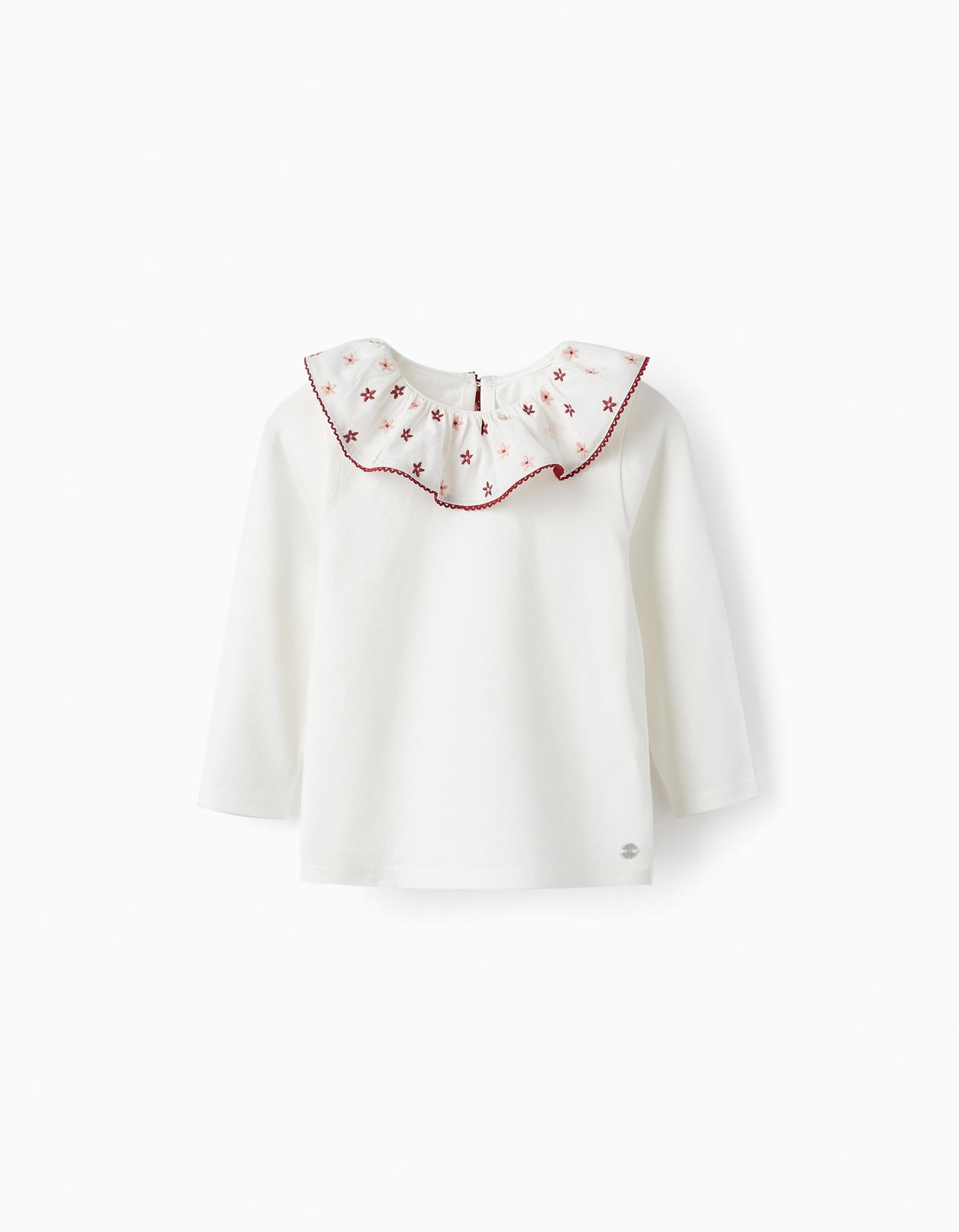 Blusa cuello bolero con flores