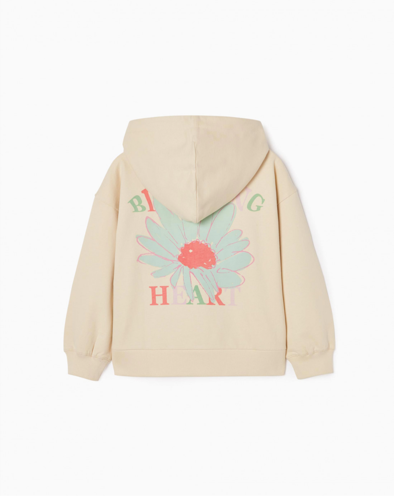 Buso con capota y espalda estampada