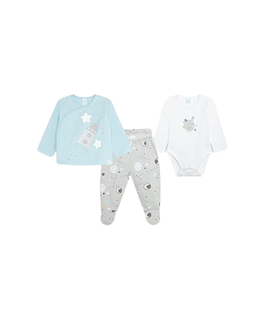 Conjunto en algodón para bebé (3pz)