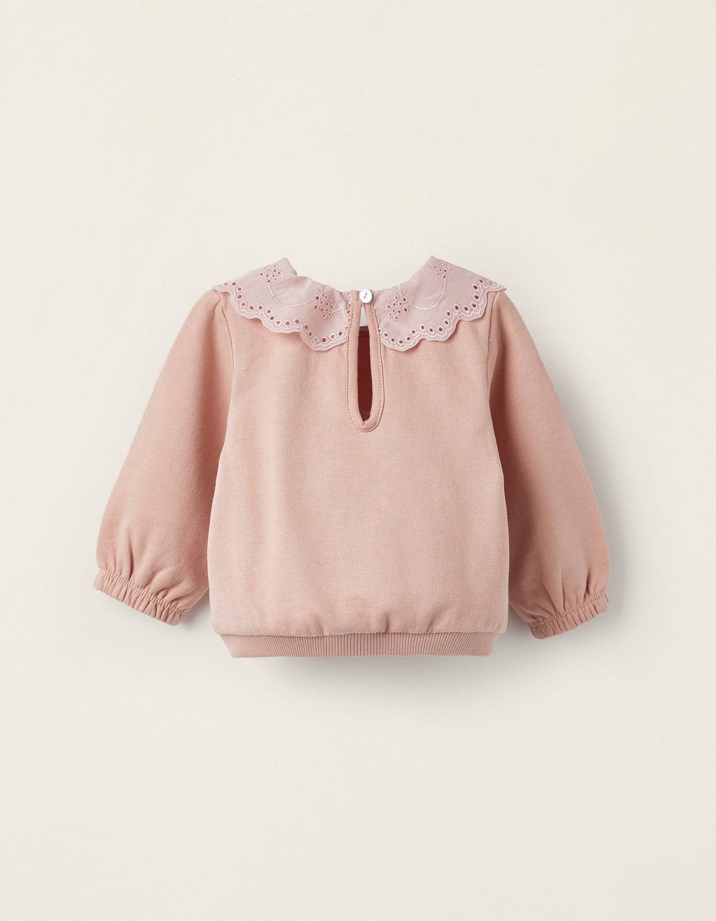 Buso algodón cuello brocado bebé