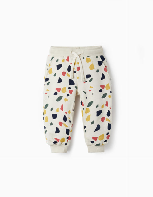 Pantalón algodón bebé con pintas de colores