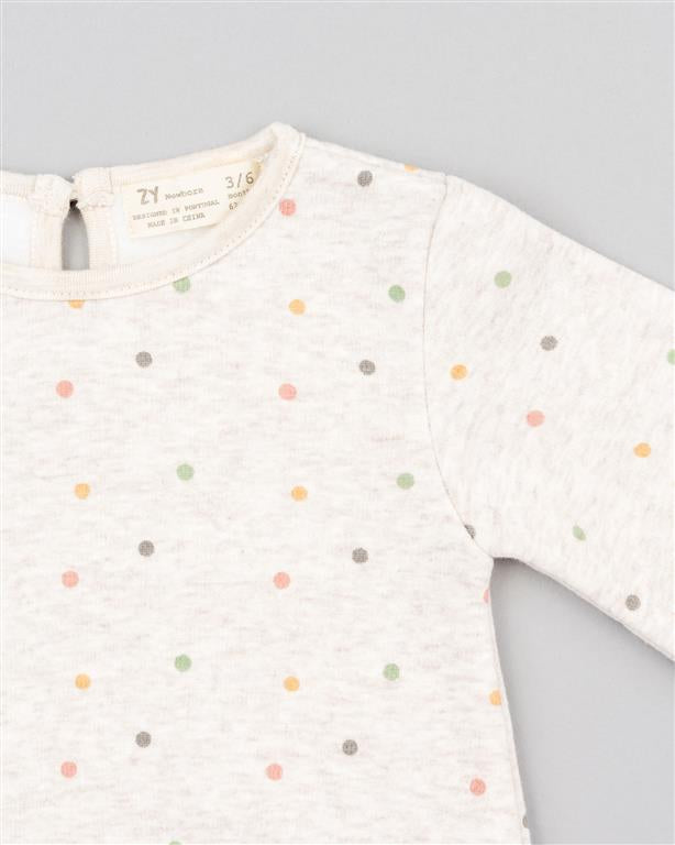 Buso algodón de punticos bebé