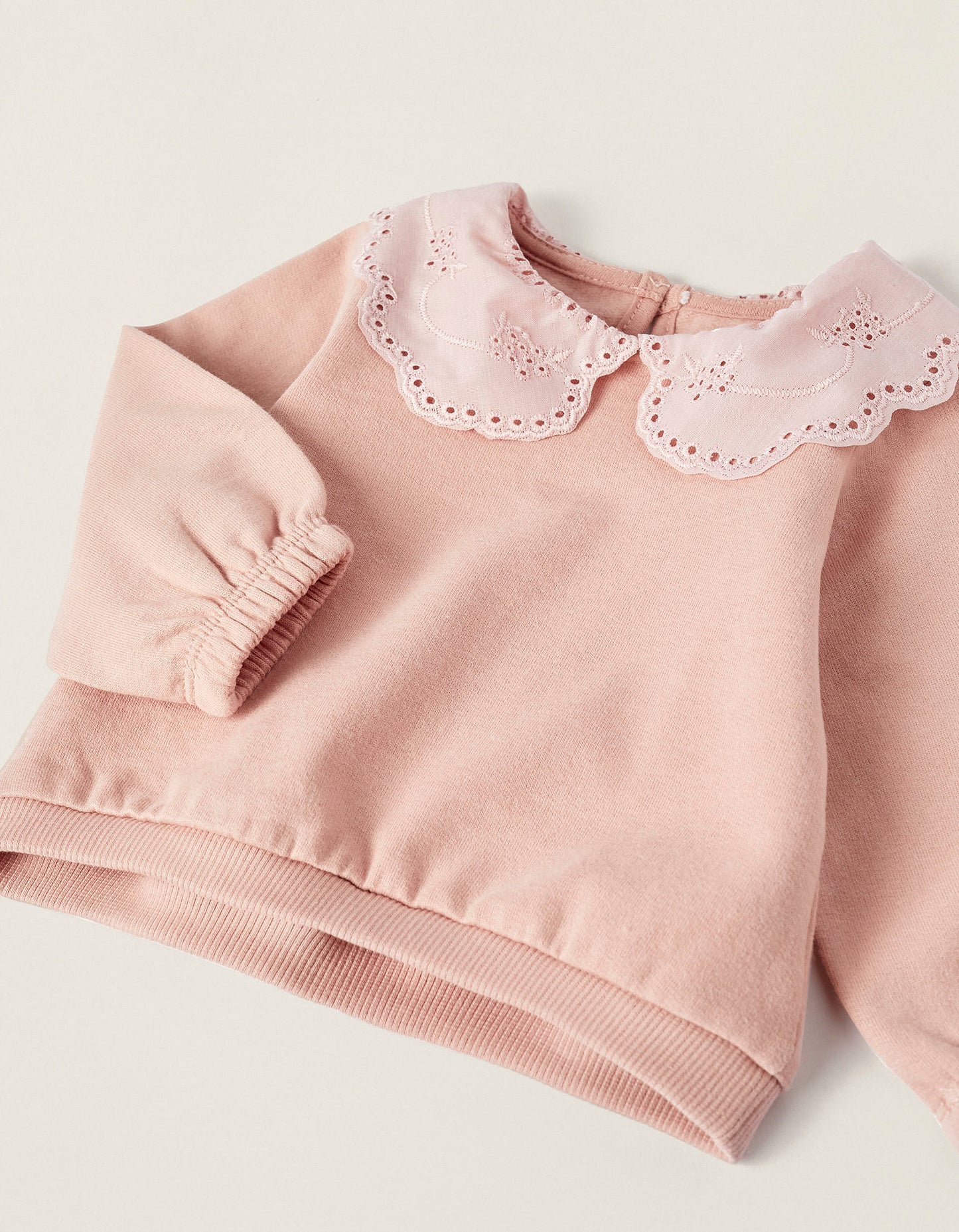 Buso algodón cuello brocado bebé