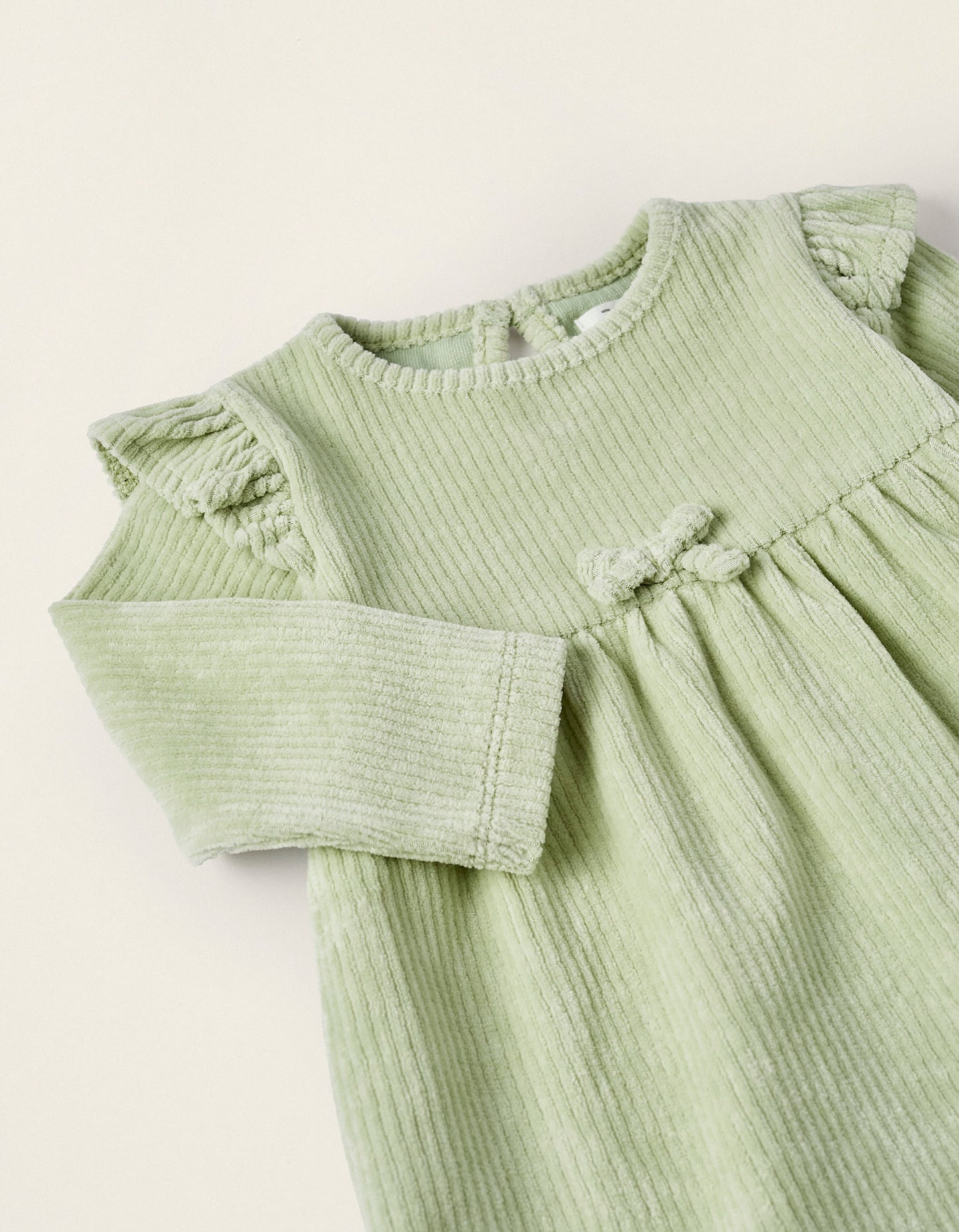 Vestido pana suave bebé