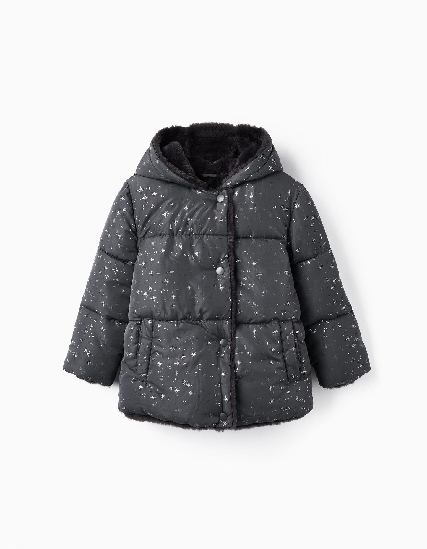 Chaqueta acolchada y afelpada