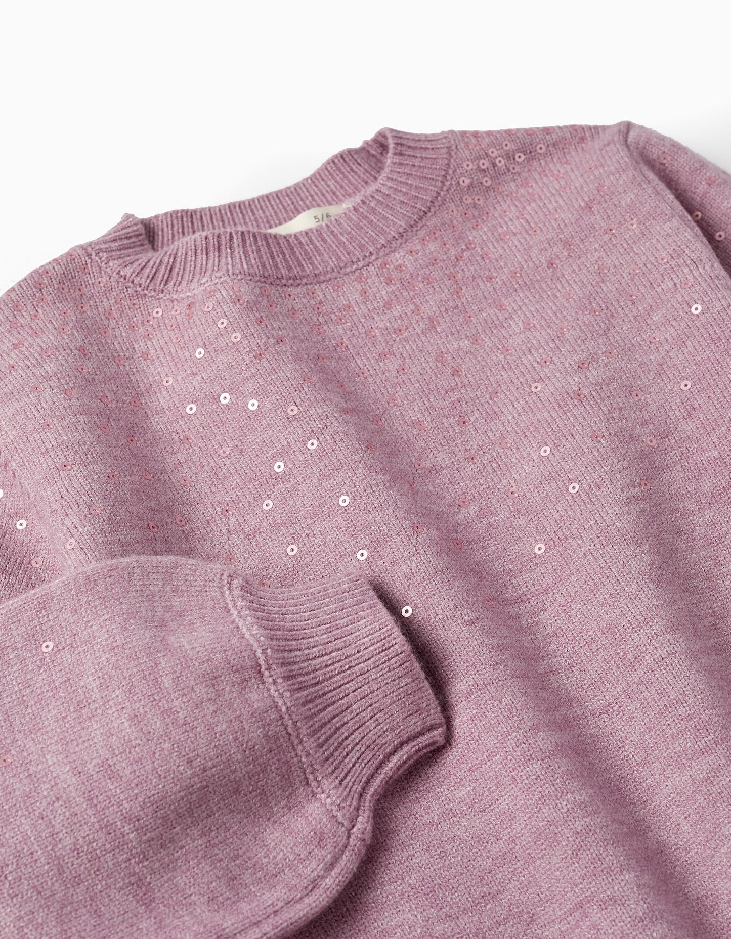 Saco tejido con lentejuelas