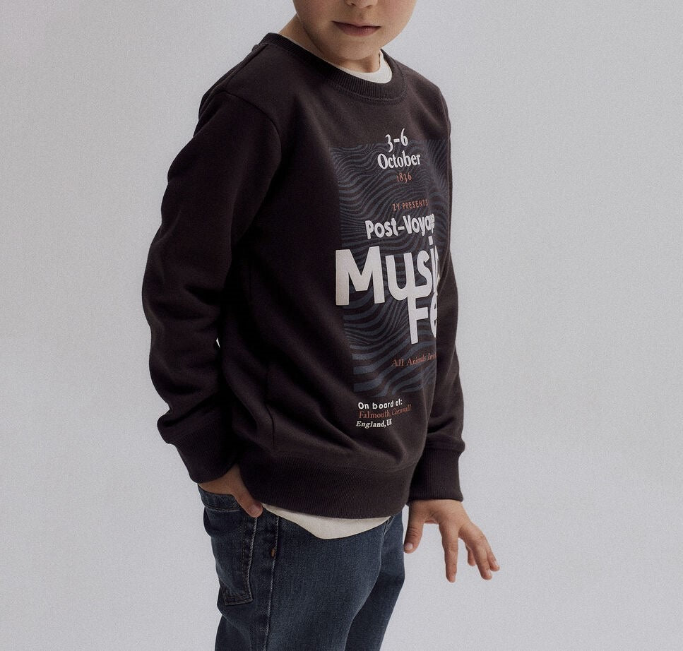 Buso algodon cuello redondo niño