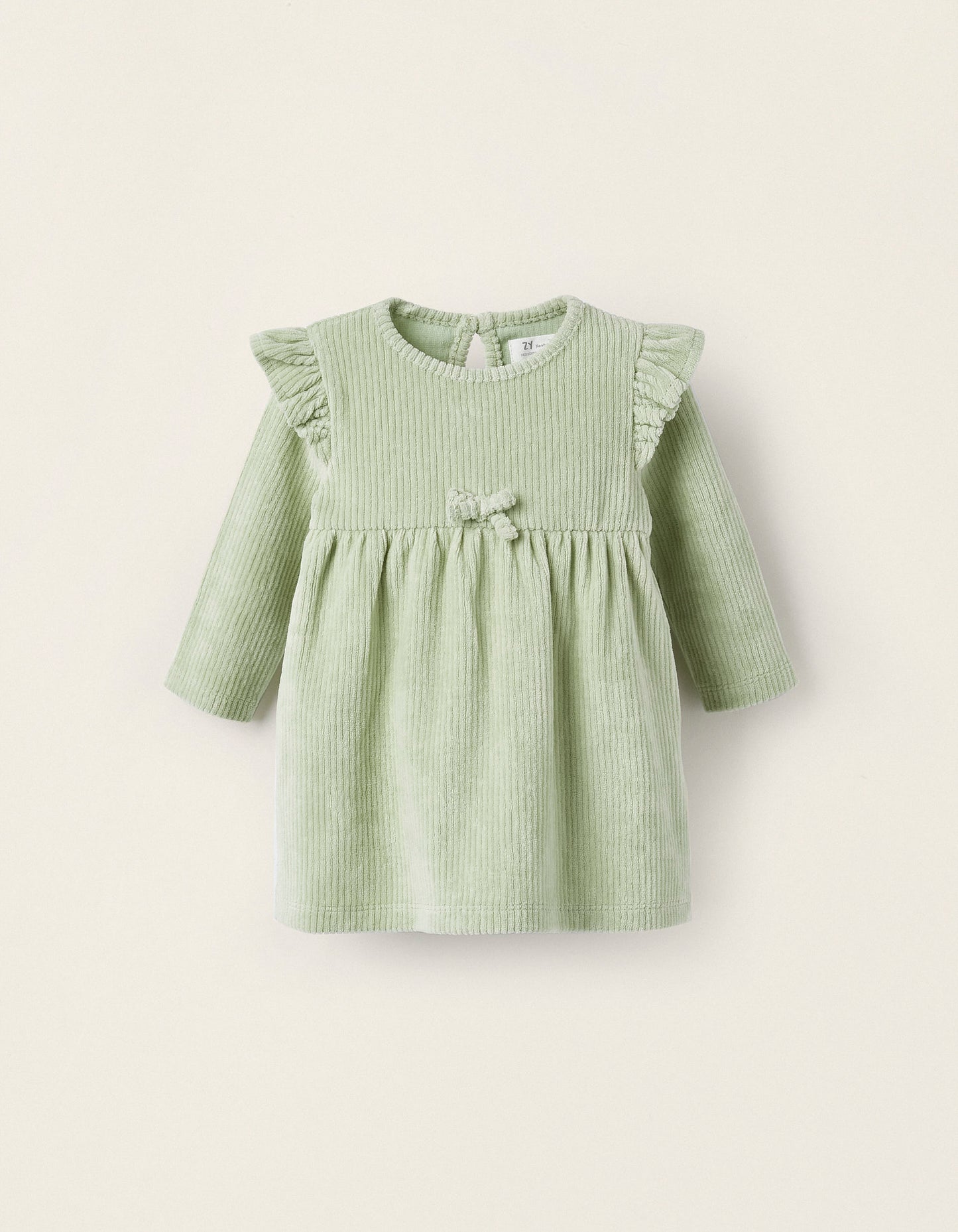 Vestido pana suave bebé