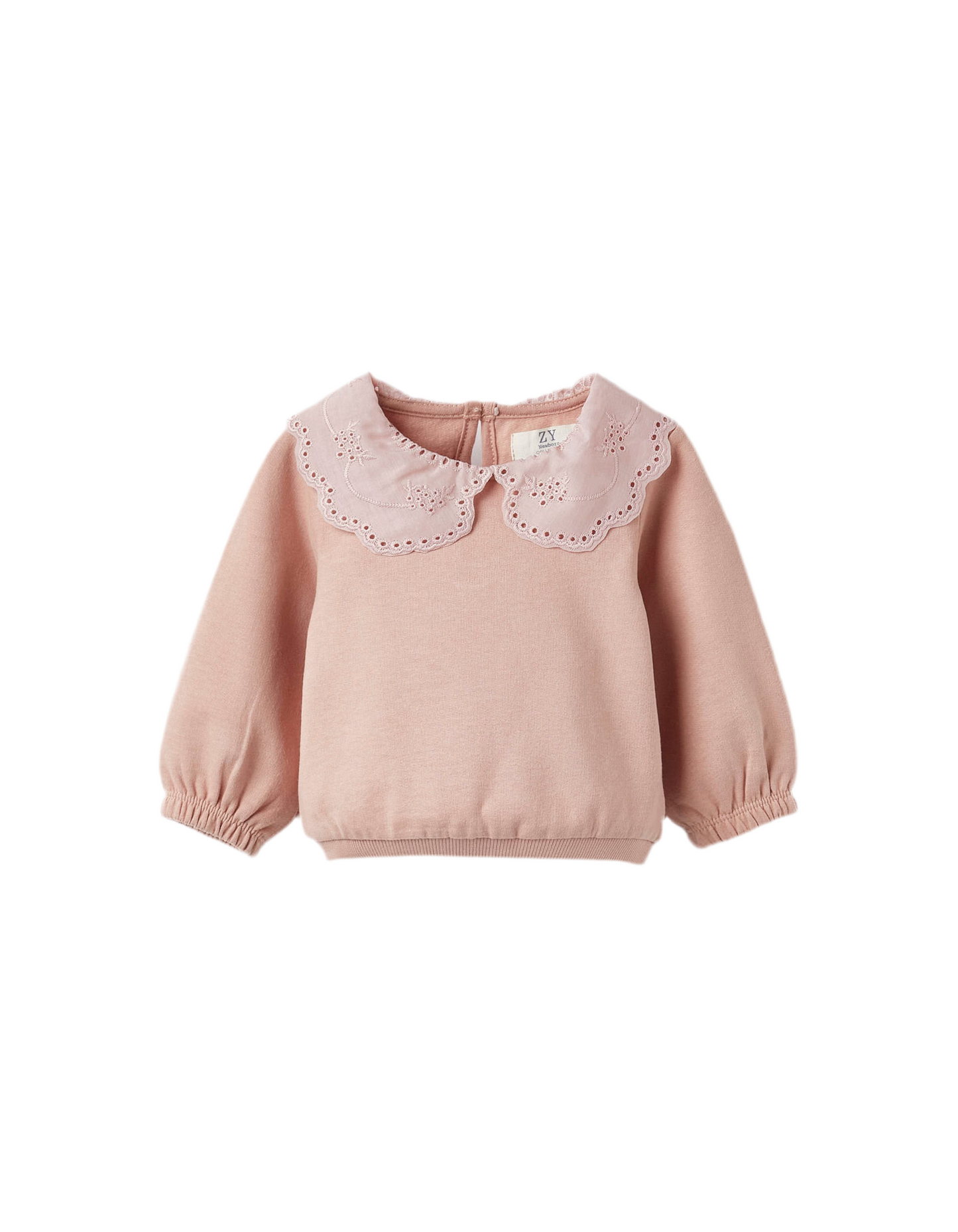 Buso algodón cuello brocado bebé