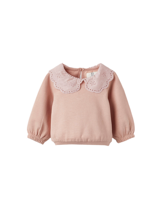 Buso algodón cuello brocado bebé