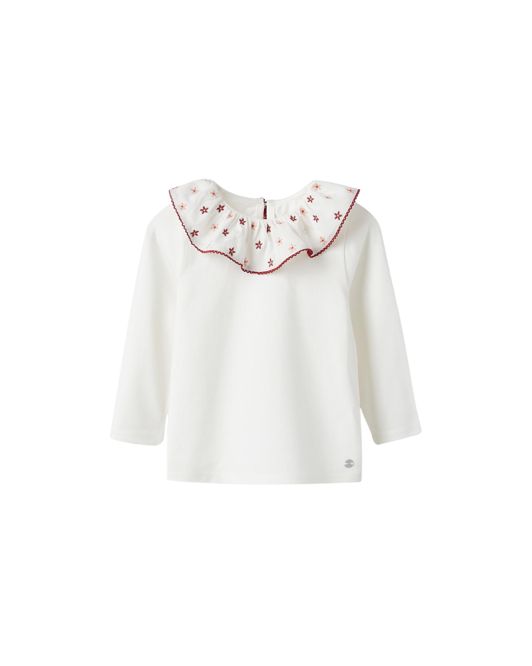 Blusa cuello bolero con flores