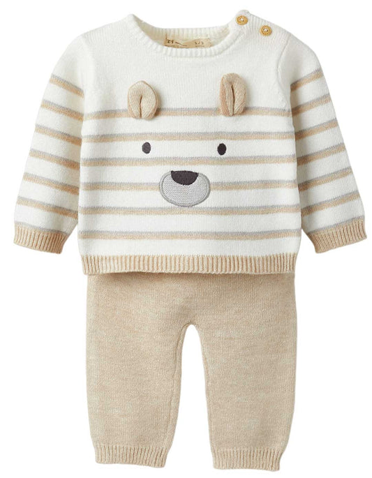 Conjunto hilo recién nacido osito