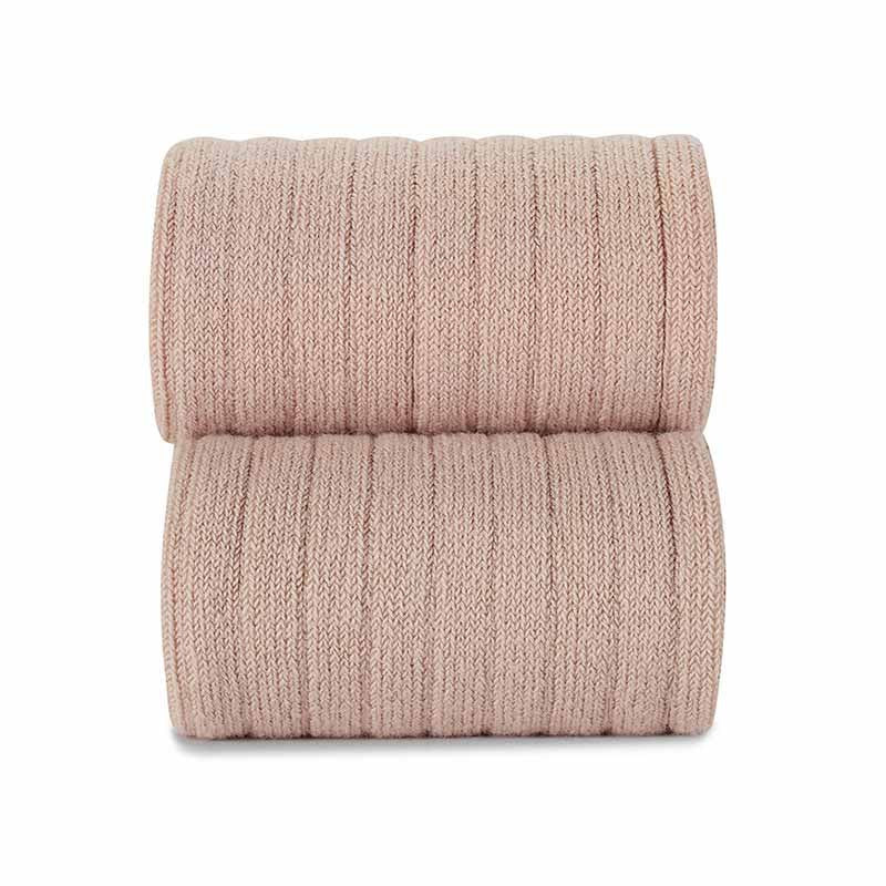 Medias pantalón cóndor canalé Rosa Empolvado