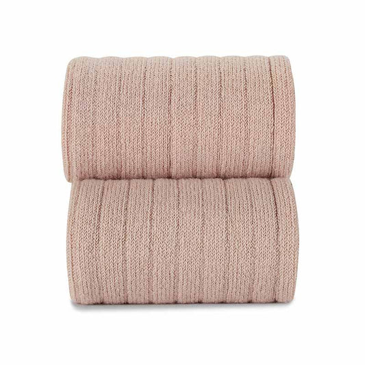 Medias pantalón cóndor canalé Rosa Empolvado