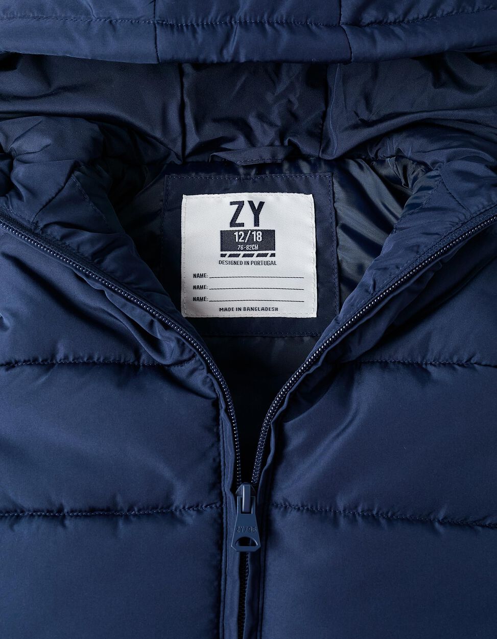 Chaleco acolchado azul para bebé