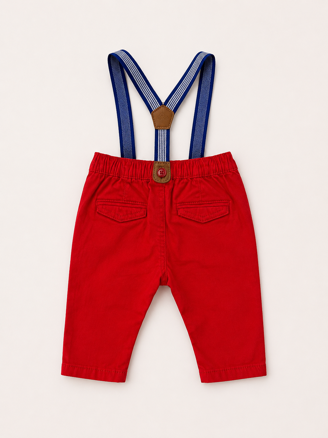 Pantalón con tirantes removibles bebe