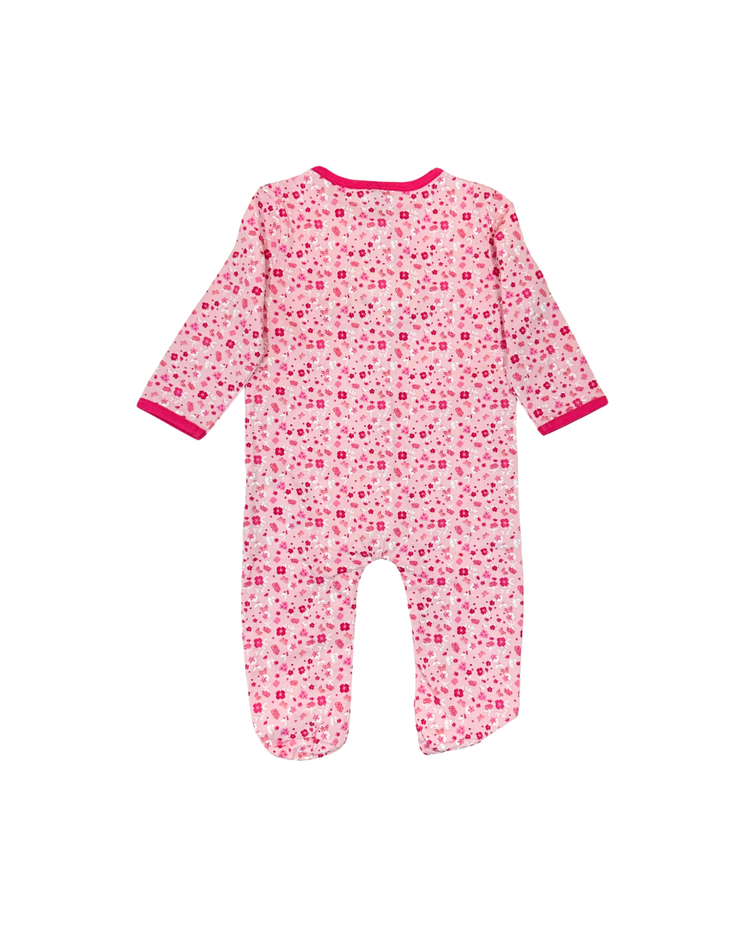 Pijama algodón flores bebé