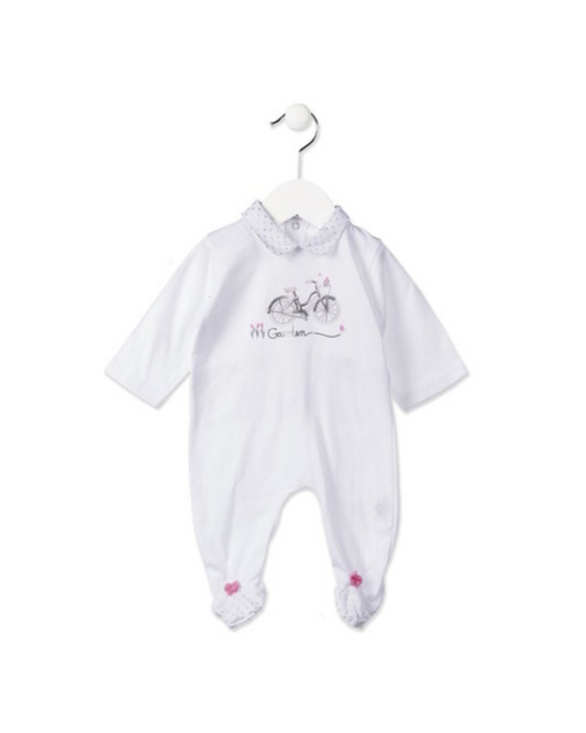 Pijama algodón con cuello bebé