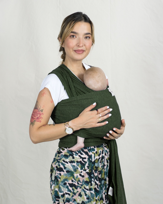 Fular bebé verde Selva