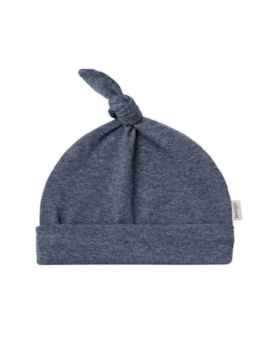 Gorro nudo algodón gris oscuro