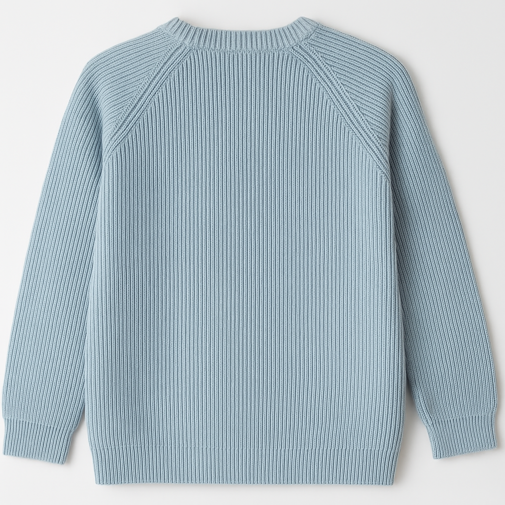 Saco tejido de punto niño cuello redondo