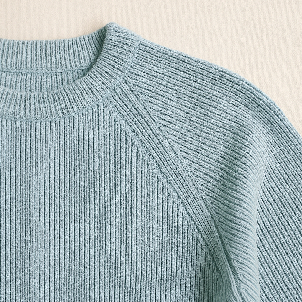 Saco tejido de punto niño cuello redondo