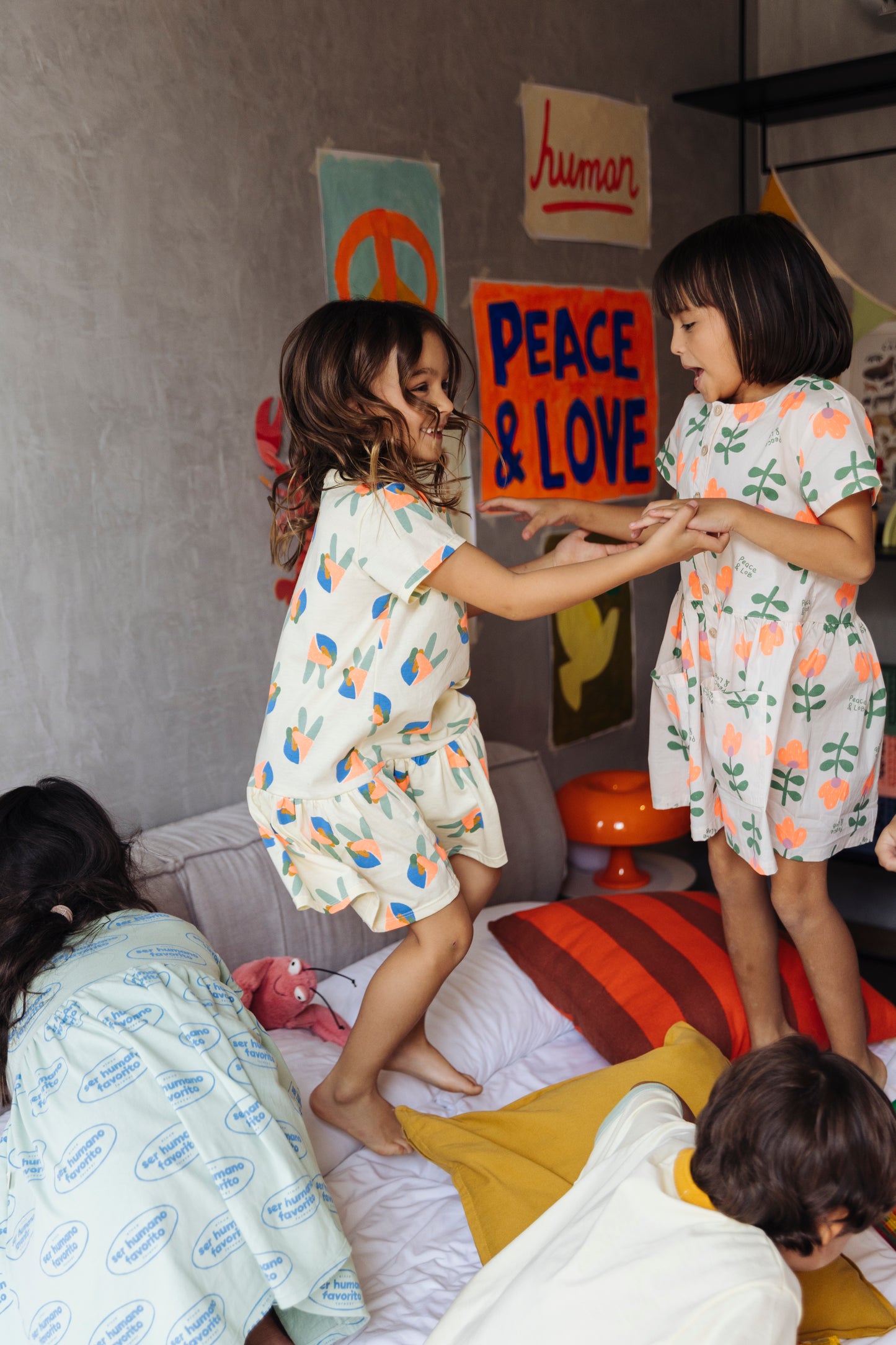 Vestido algodón símbolo paz ✌️