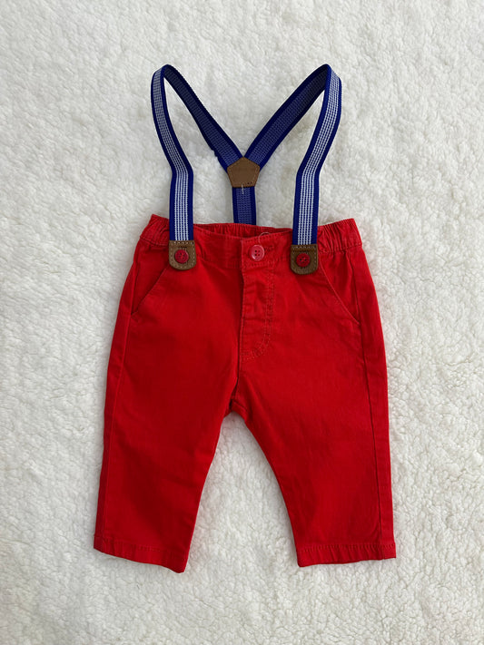 Pantalón con tirantes removibles bebe