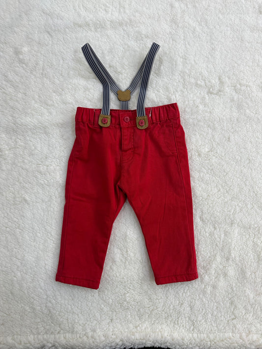 Pantalón con tirantes removibles bebe