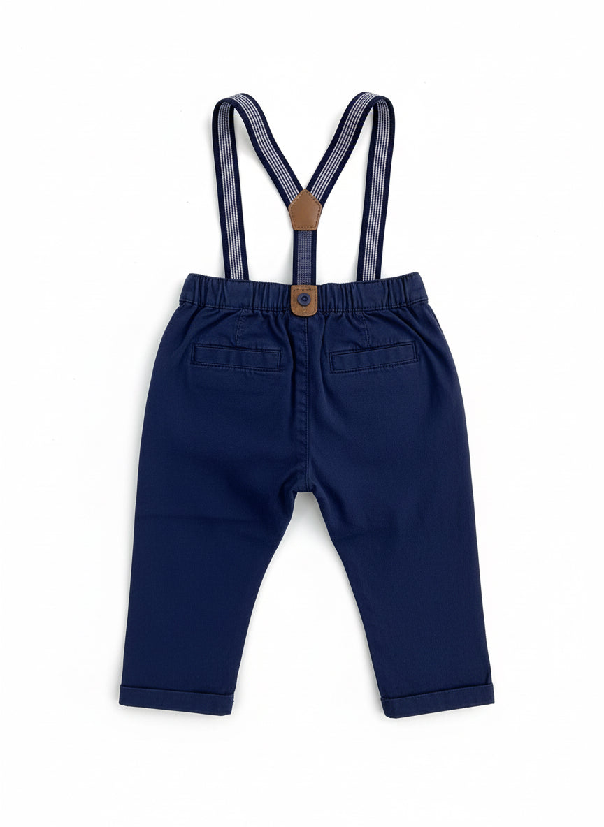 Pantalón con tirantes removibles bebe
