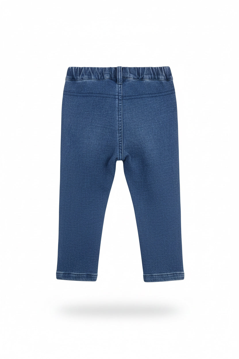 Jean elástico para bebe niña