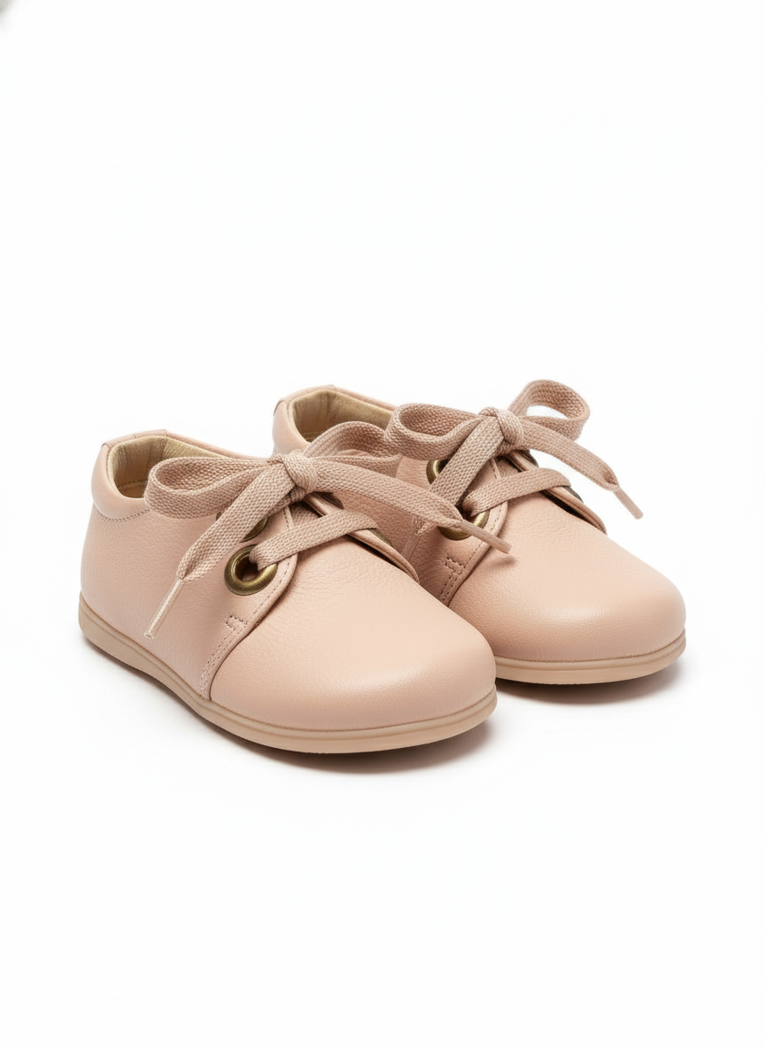 Zapatos rosa cordón