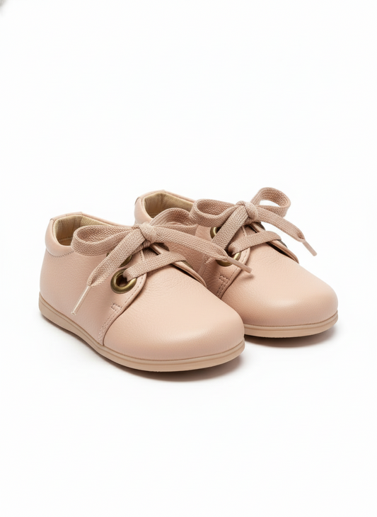 Zapatos rosa cordón