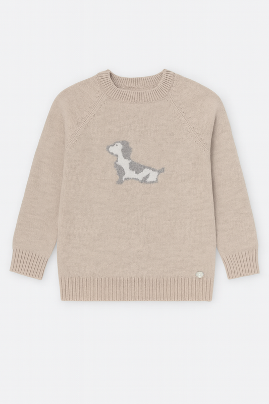 Saco de perrito niño cuello redondo