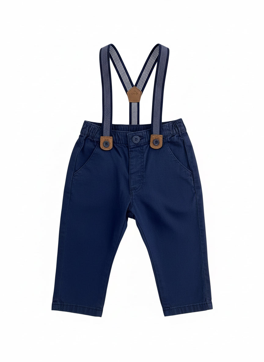 Pantalón con tirantes removibles bebe